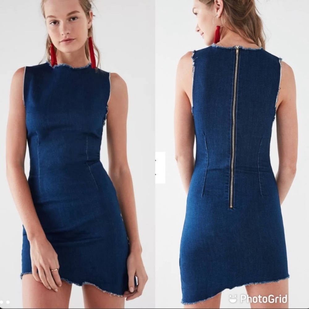 UO DENIM MINI DRESS